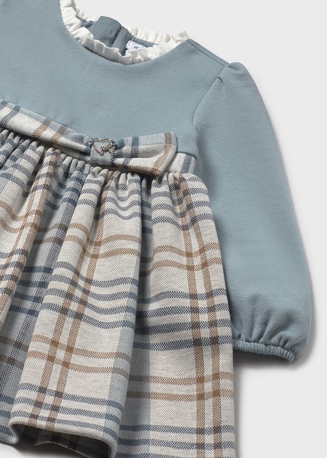 Vestido xadrez combinado - mayoral - Baby menina - AW25-2903