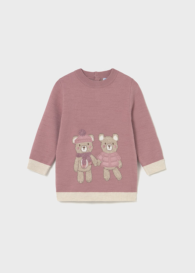 Vestido tricot jacquard - mayoral - Baby menina - AW25-2911