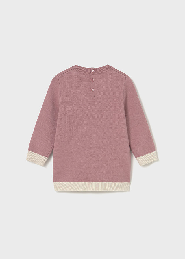 Vestido tricot jacquard - mayoral - Baby menina - AW25-2911