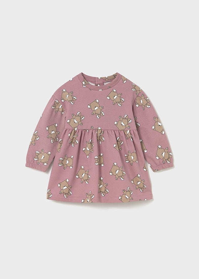 Vestido felpa estampado - mayoral - Baby menina - AW25-2916