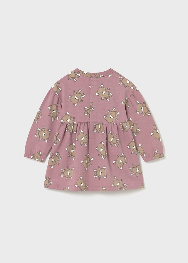 Vestido felpa estampado - mayoral - Baby menina - AW25-2916