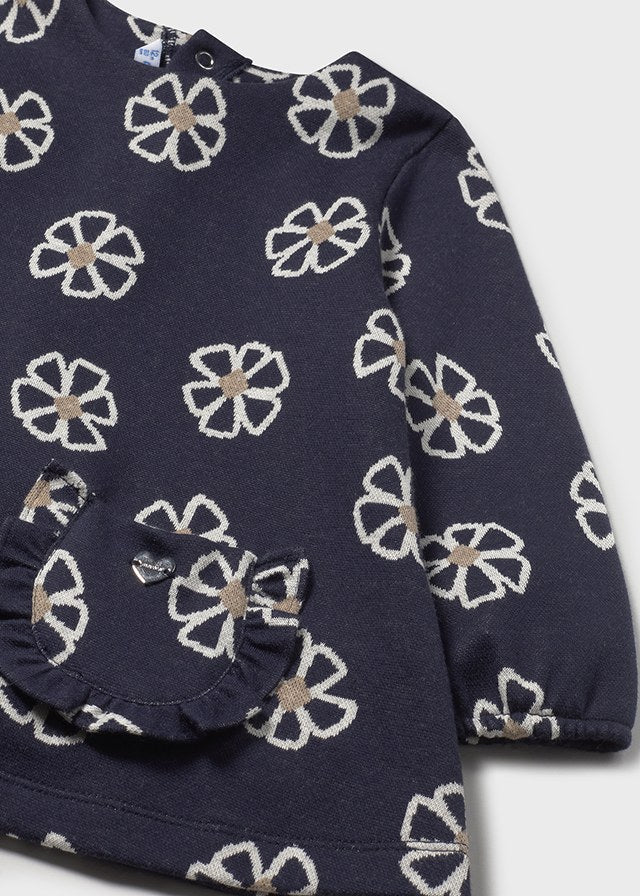 Vestido malha jacquard - mayoral - Baby menina - AW25-2918
