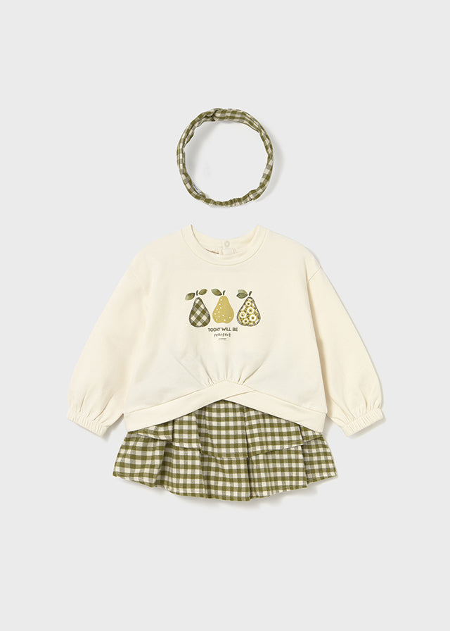 Conj. saia com bandolete - mayoral - Baby menina - AW25-2924