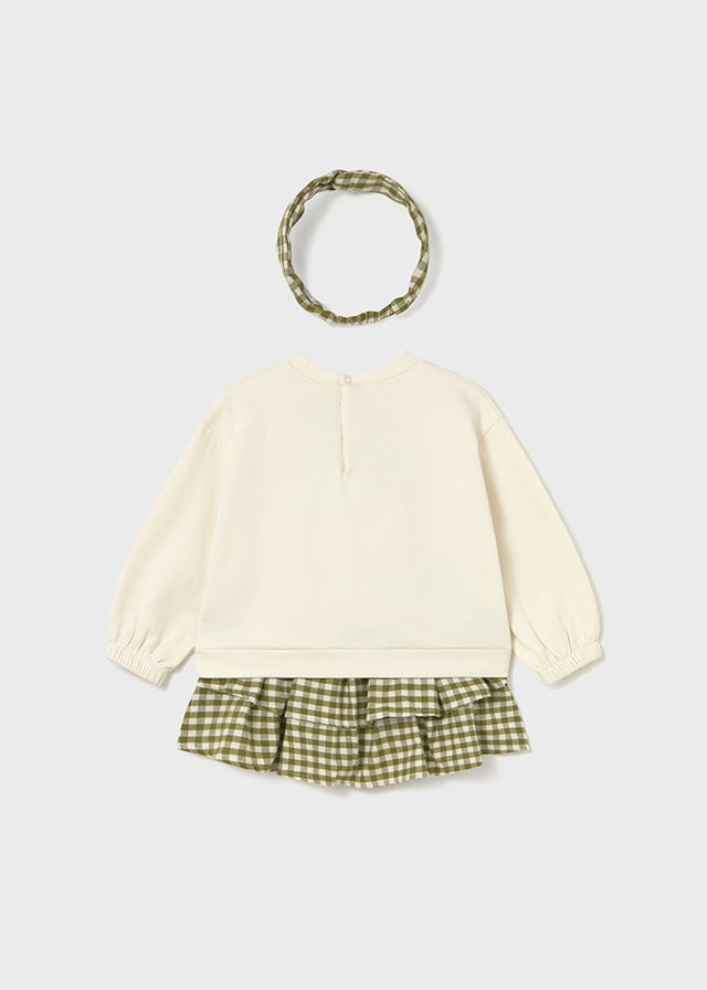 Conj. saia com bandolete - mayoral - Baby menina - AW25-2924