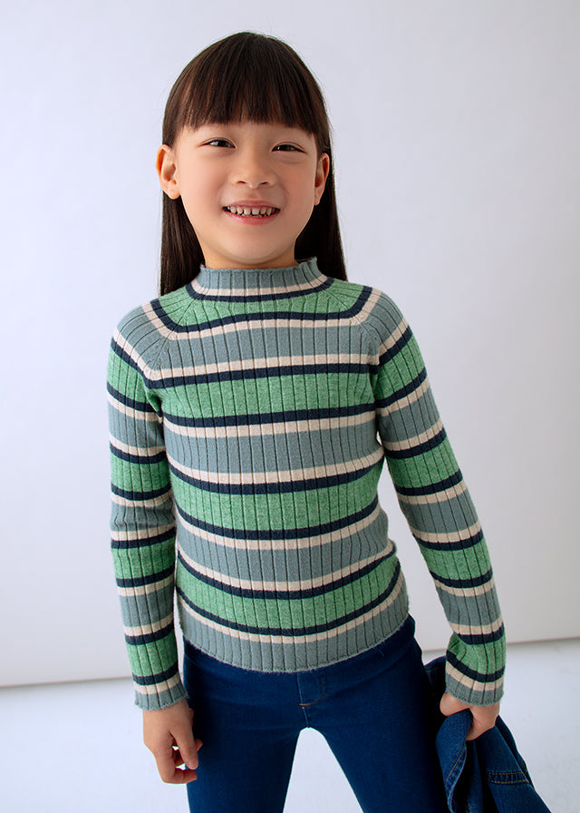 Camisola meia gola tricô - mayoral - Mini Menina - AW25-4001