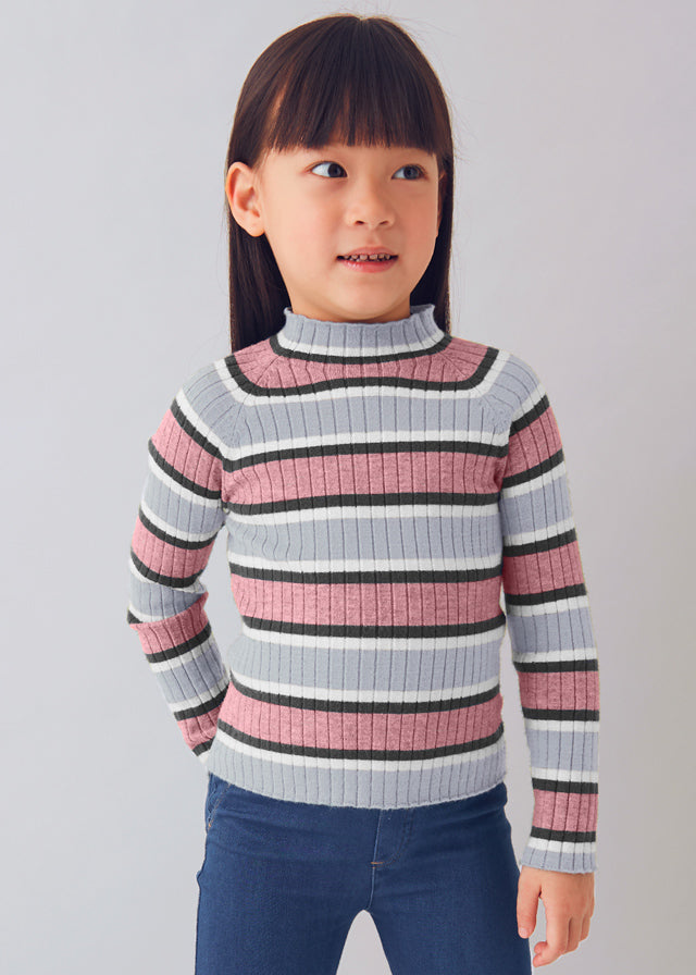 Camisola meia gola tricô - mayoral - Mini Menina - AW25-4001