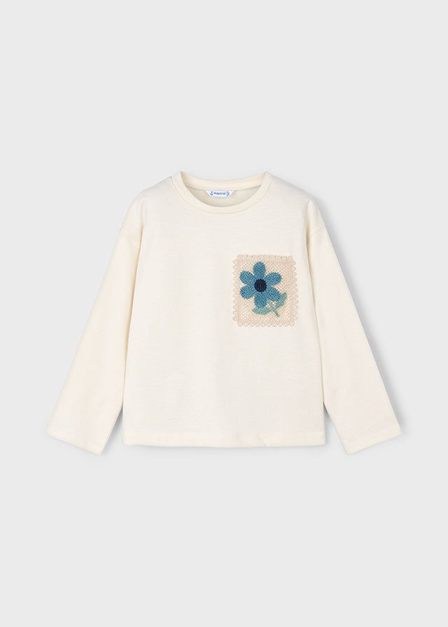 Camisola bolso crochet - mayoral - Mini Menina - AW25-4004