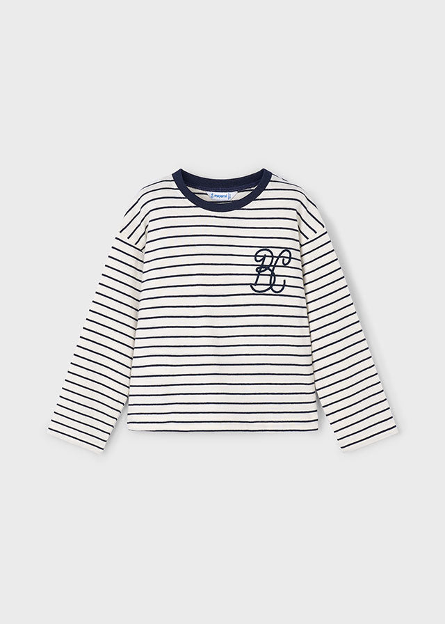 Camiseta riscas - mayoral - Mini Menina - AW25-4013