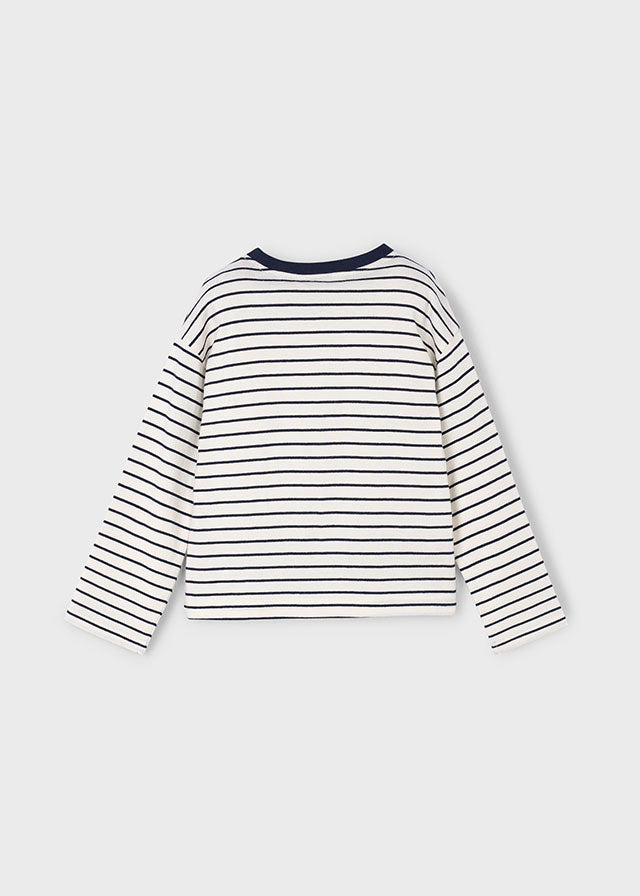 Camiseta riscas - mayoral - Mini Menina - AW25-4013