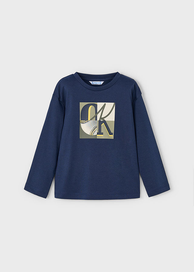 Camiseta m/comp. semibásica - mayoral - Mini Menino - AW25-4076
