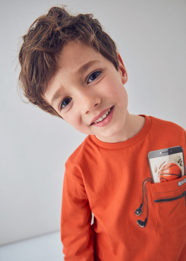 Camiseta m/comp. - mayoral - Mini Menino - AW25-4078