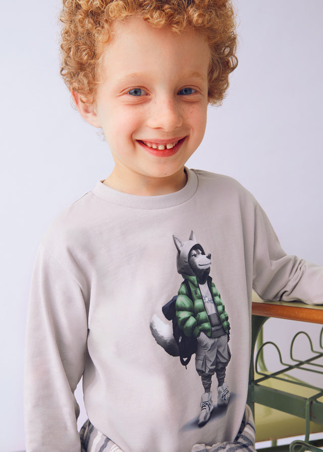Camisola "wolf" - mayoral - Mini Menino - AW25-4083