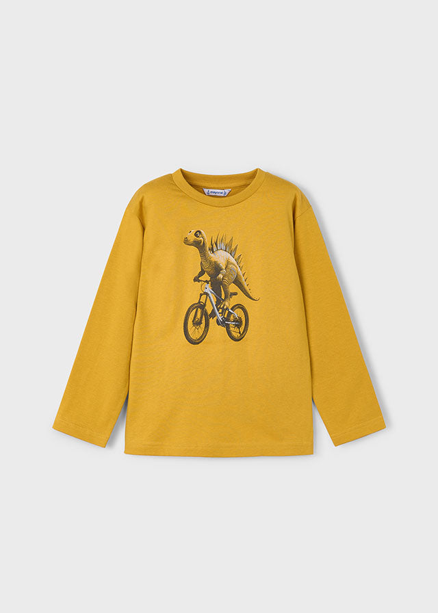 Camiseta m/l "dino" - mayoral - Mini Menino - AW25-4087