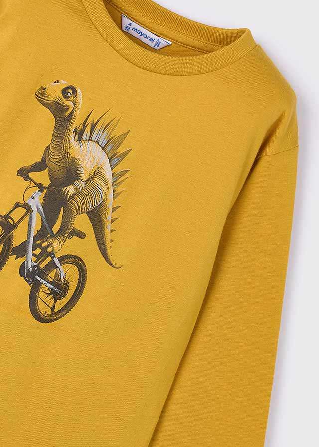 Camiseta m/l "dino" - mayoral - Mini Menino - AW25-4087