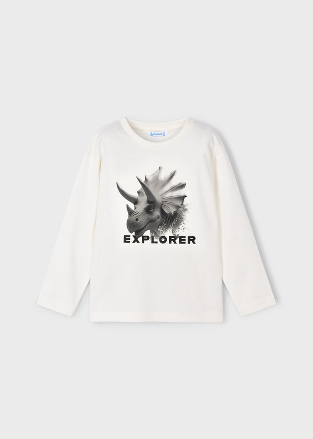 Camiseta m/l "explorer" - mayoral - Mini Menino - AW25-4090