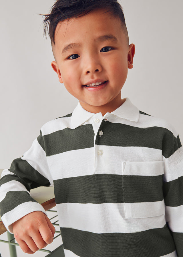 Polo m/comp. riscas - mayoral - Mini Menino - AW25-4119