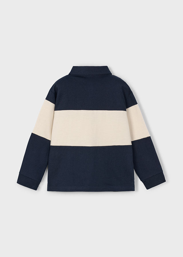 Polo m/comp. cor block - mayoral - Mini Menino - AW25-4121
