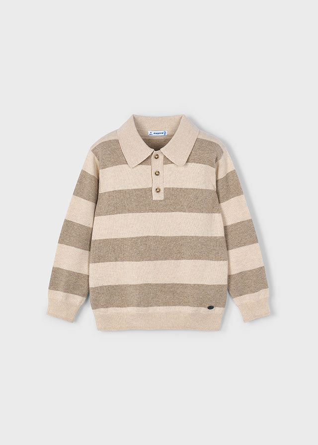 Polo m/comp. tricô - mayoral - Mini Menino - AW25-4122