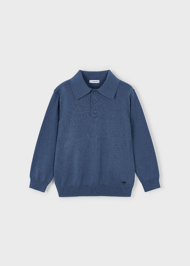 Polo m/comp. tricô - mayoral - Mini Menino - AW25-4122
