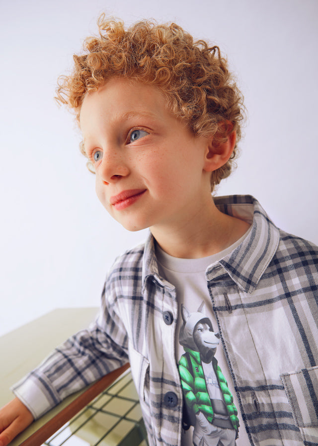 Sobrecamisa xadrez - mayoral - Mini Menino - AW25-4123