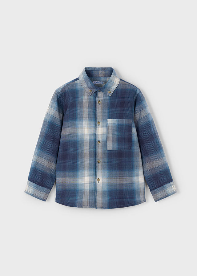 Camisa m/comp.xadrez - mayoral - Mini Menino - AW25-4127