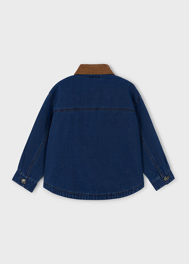Sobrecamisa denim fluida - mayoral - Mini Menina - AW25-4135