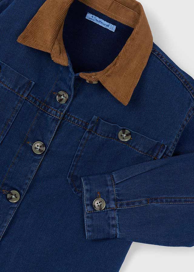 Sobrecamisa denim fluida - mayoral - Mini Menina - AW25-4135