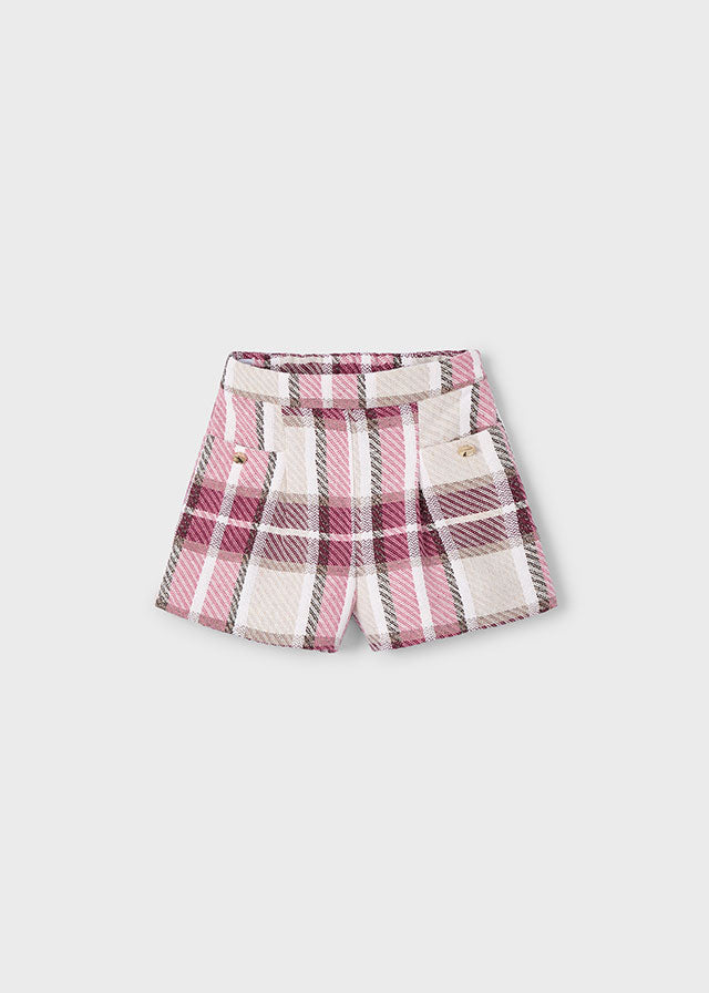 Bermuda xadrez - mayoral - Mini Menina - AW25-4225