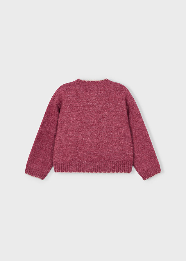 Jersey bordado lantejoulas - mayoral - Mini Menina - AW25-4305