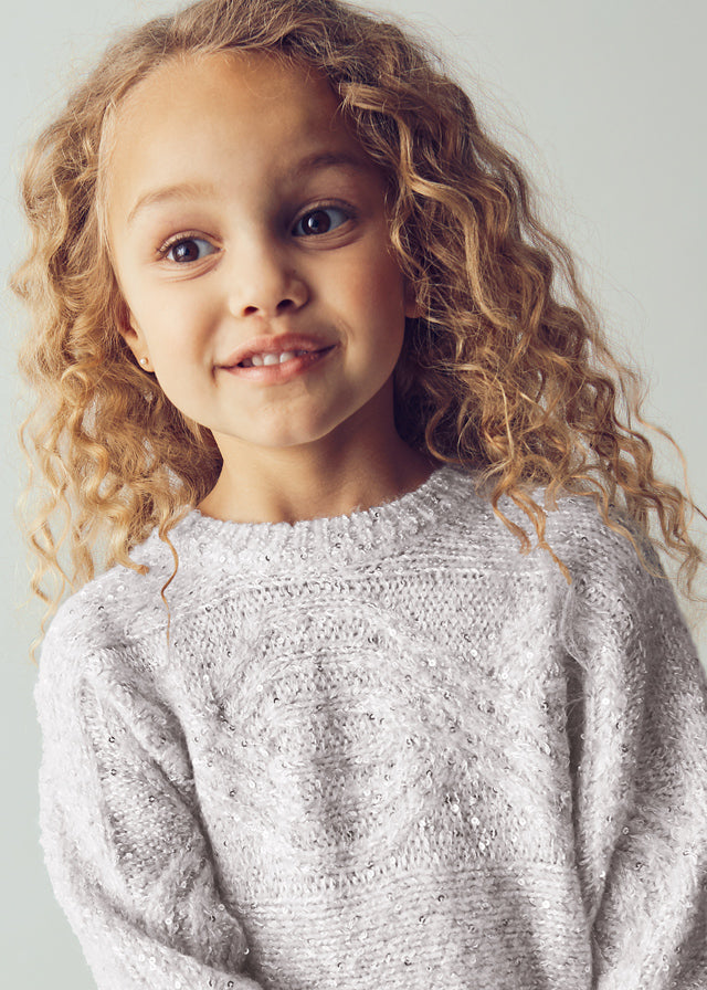 Jersey lantejoulas - mayoral - Mini Menina - AW25-4306
