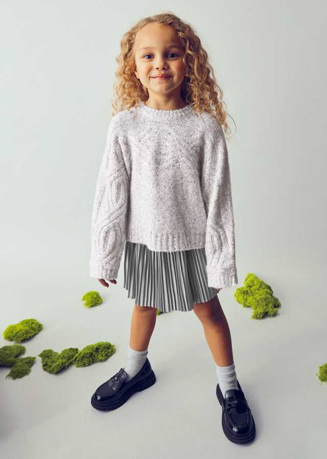 Jersey lantejoulas - mayoral - Mini Menina - AW25-4306
