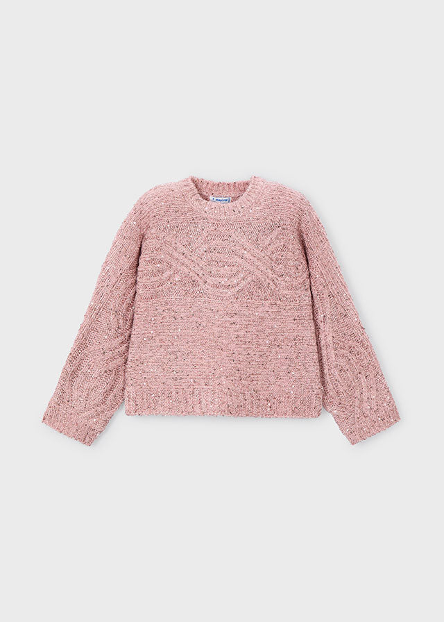 Jersey lantejoulas - mayoral - Mini Menina - AW25-4306