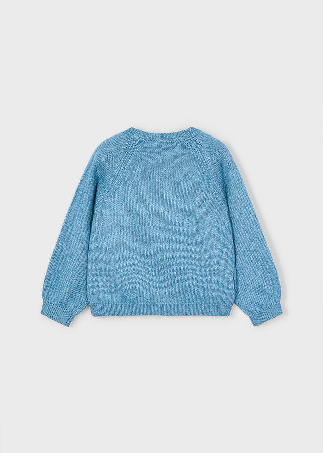 Jersey flores aplicação - mayoral - Mini Menina - AW25-4308