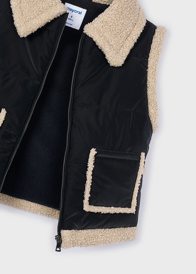 Colete contrastes - mayoral - Mini Menina - AW25-4313