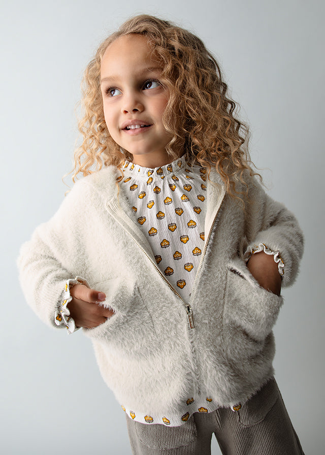 Casaco tricot pelo - mayoral - Mini Menina - AW25-4316