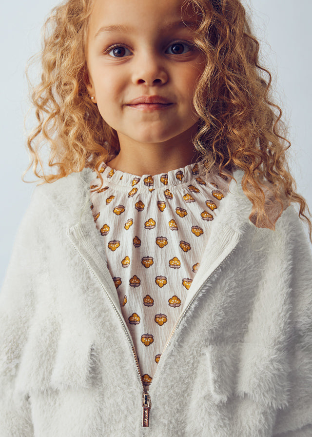 Casaco tricot pelo - mayoral - Mini Menina - AW25-4316