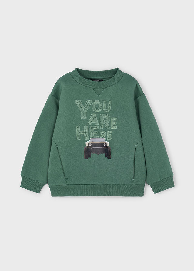 Sweat serigrafia "coche" - mayoral - Mini Menino - AW25-4404