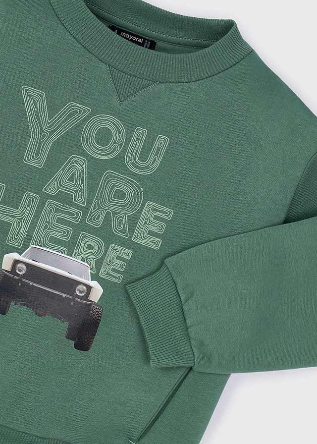 Sweat serigrafia "coche" - mayoral - Mini Menino - AW25-4404