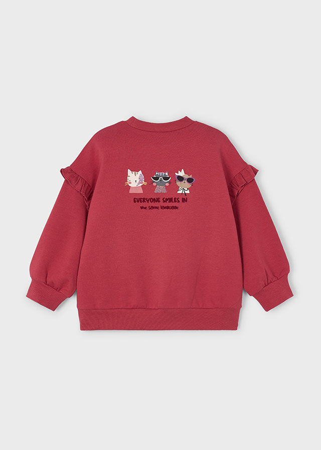 Sweat folho mangas - mayoral - Mini Menina - AW25-4433