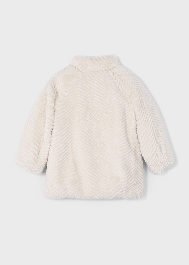 Casaco comprido de pelo - mayoral - Mini Menina - AW25-4441