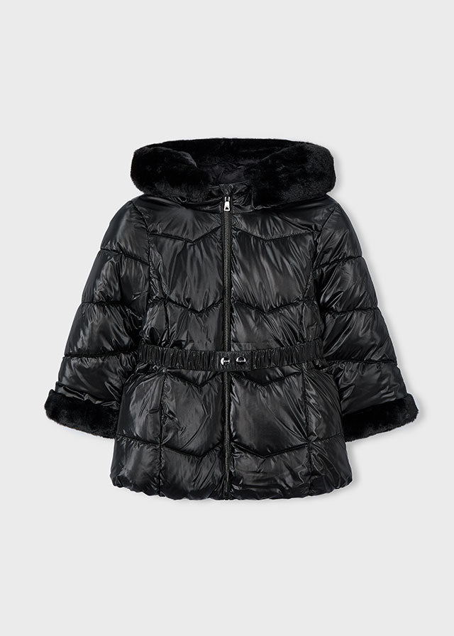 Blusão metalizado cinto - mayoral - Mini Menina - AW25-4448