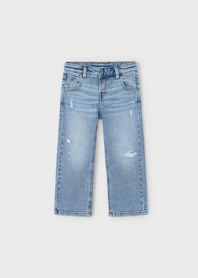Calça denim wide fit - mayoral - Mini Menino - AW25-4565