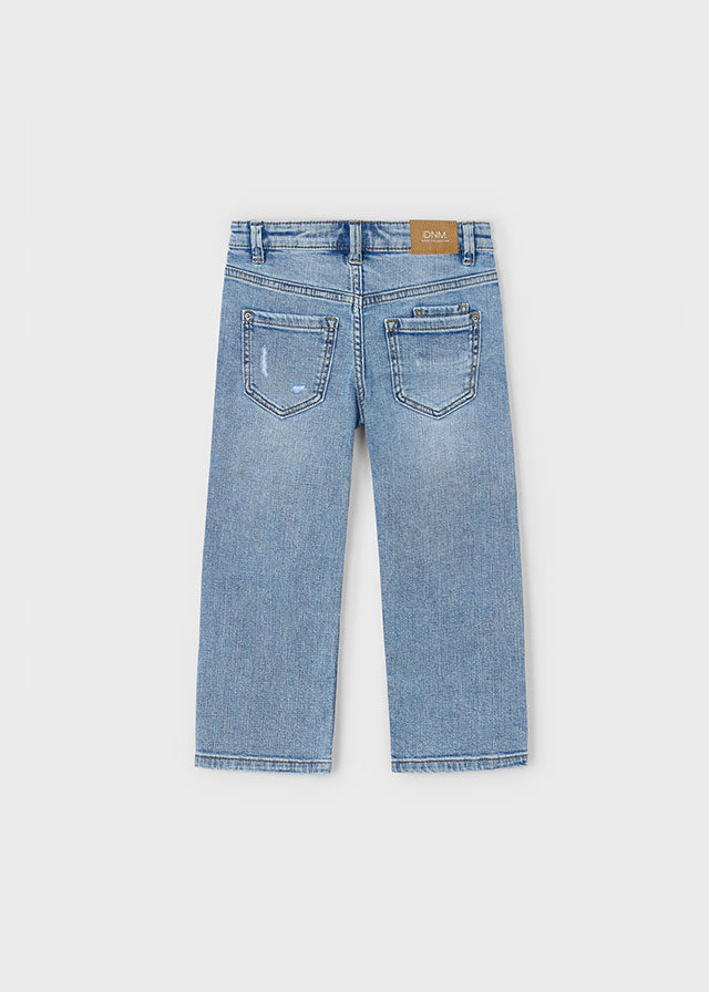 Calça denim wide fit - mayoral - Mini Menino - AW25-4565