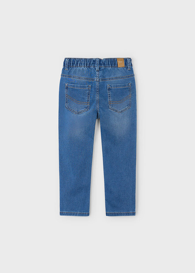 Calça soft denim jogger - mayoral - Mini Menino - AW25-4566