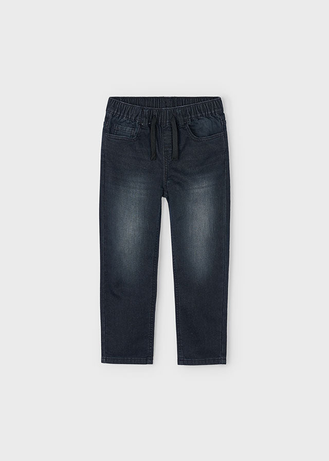 Calça soft denim jogger - mayoral - Mini Menino - AW25-4566