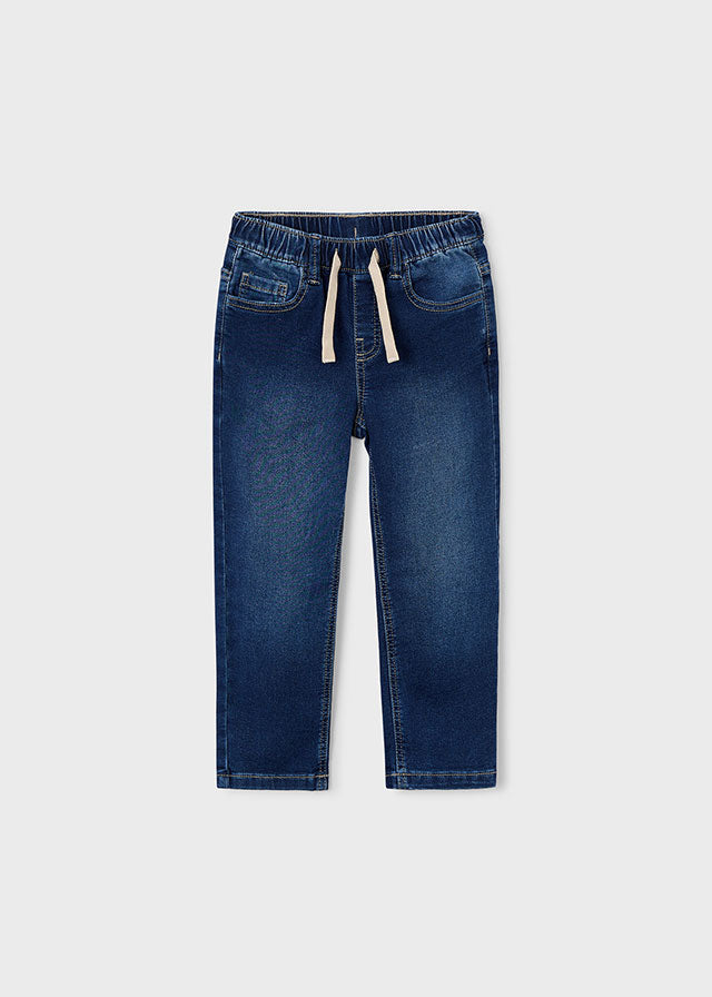 Calça soft denim jogger - mayoral - Mini Menino - AW25-4566