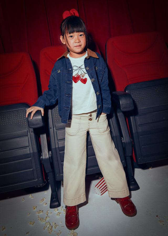 Calça sarja marine - mayoral - Mini Menina - AW25-4576