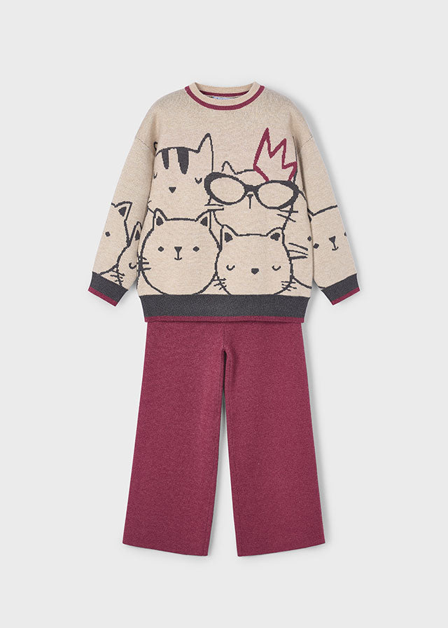 Conj. calça tricot - mayoral - Mini Menina - AW25-4583