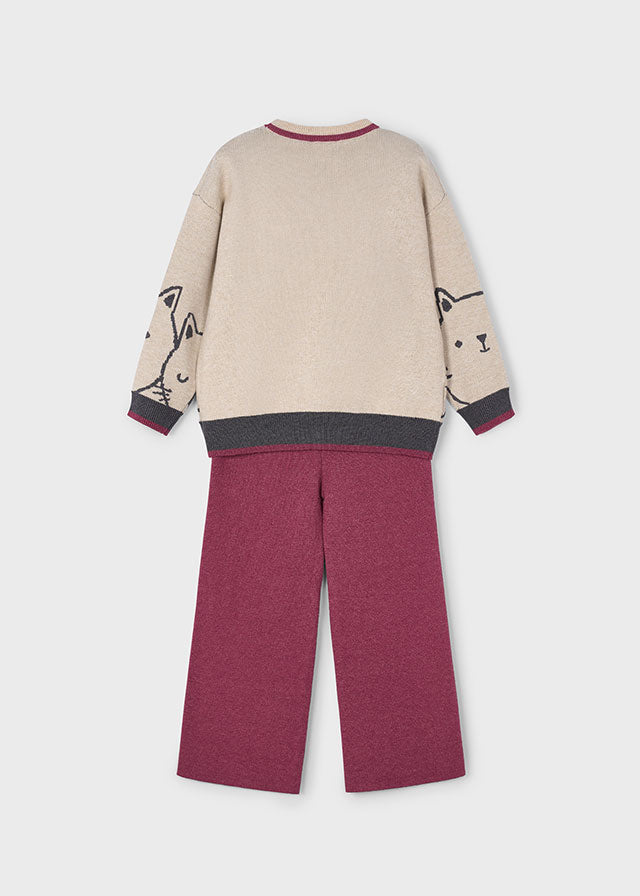 Conj. calça tricot - mayoral - Mini Menina - AW25-4583