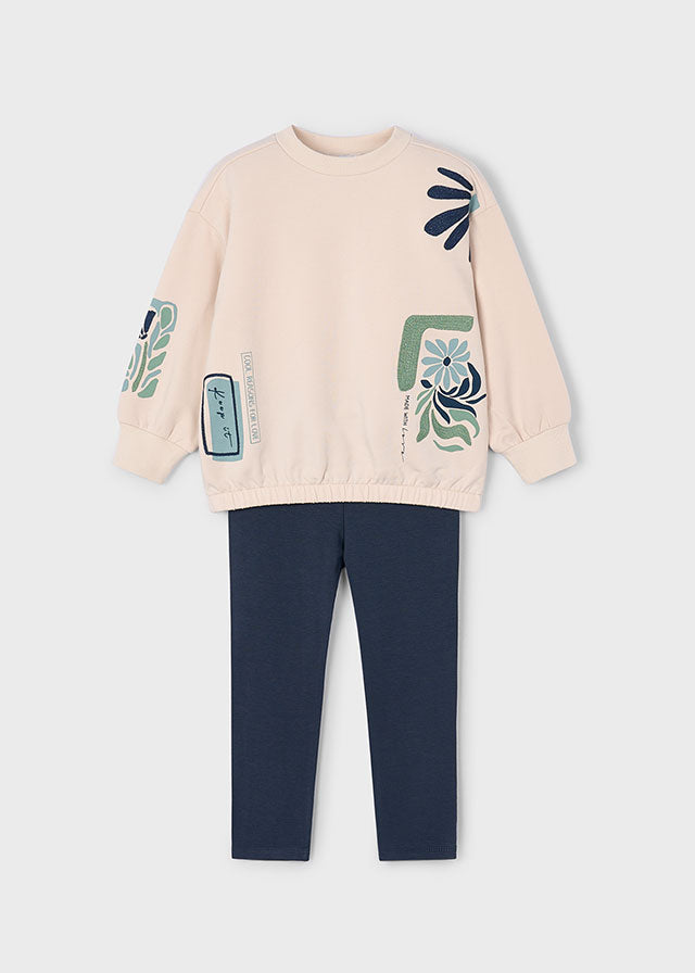 Conj. leggings sweat - mayoral - Mini Menina - AW25-4726